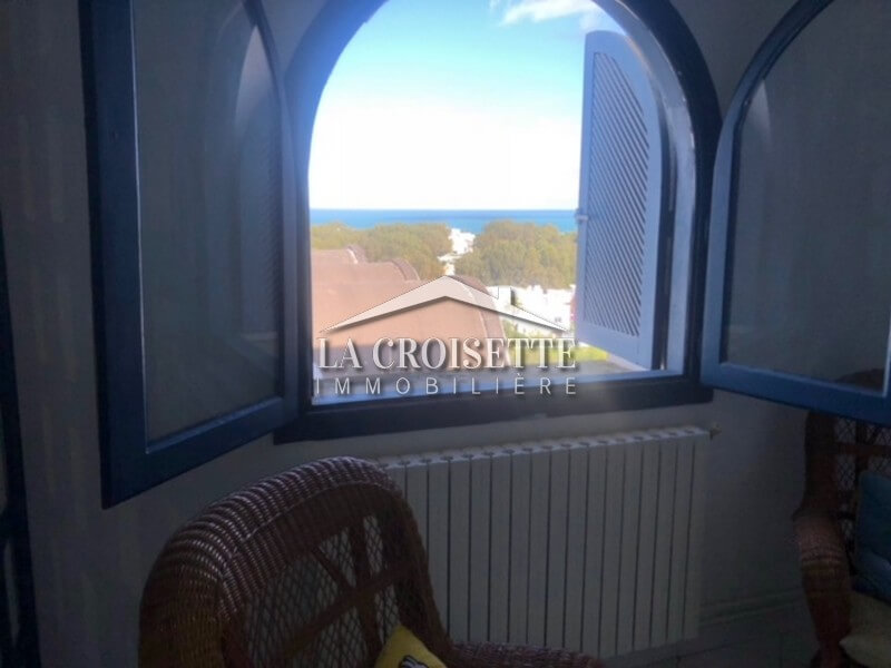 Duplex meublé à Gammarth avec vue sur mer